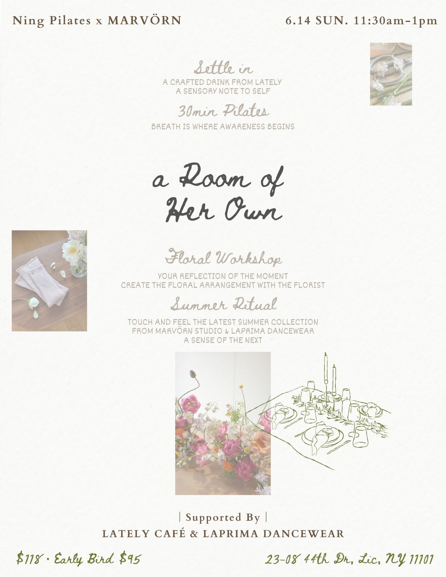 A Room of Her Own Pilates & Floral Workshop