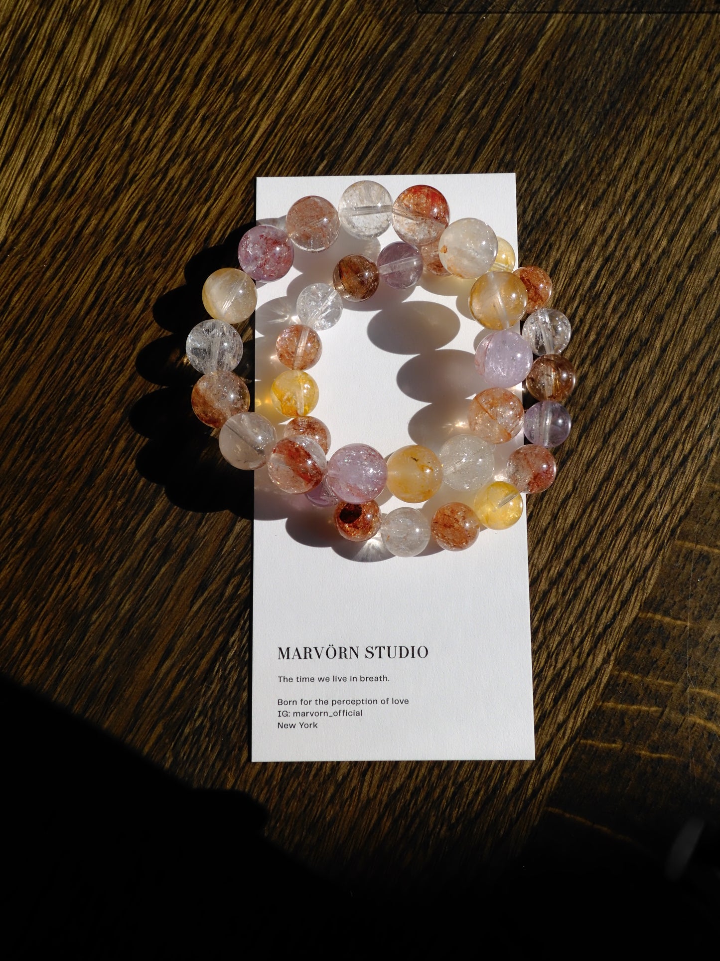 HEMATOID HERKIMER DIAMOND BRACELET