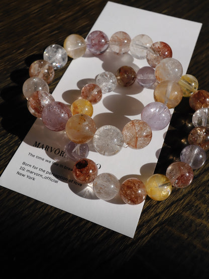HEMATOID HERKIMER DIAMOND BRACELET