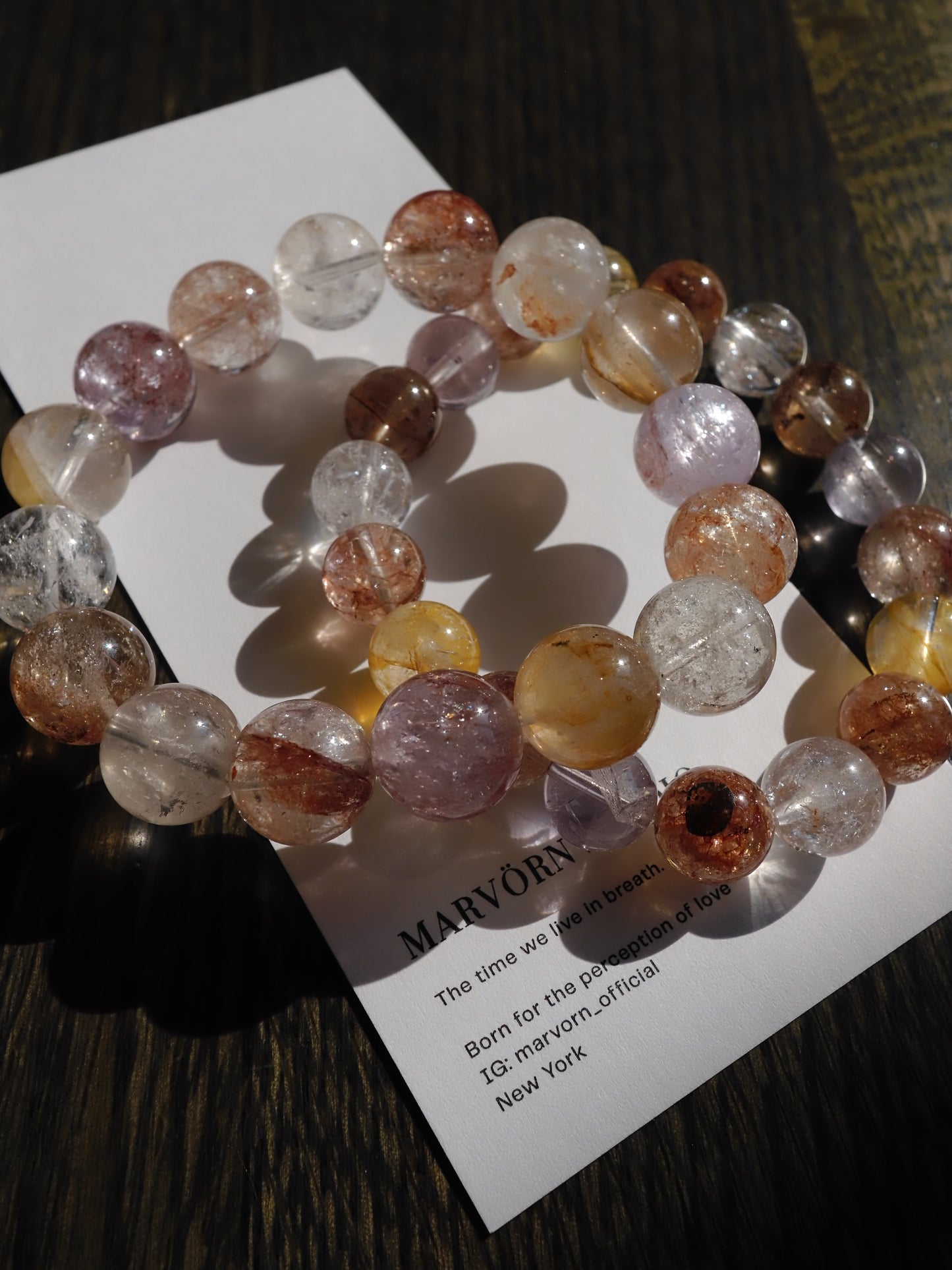 HEMATOID HERKIMER DIAMOND BRACELET