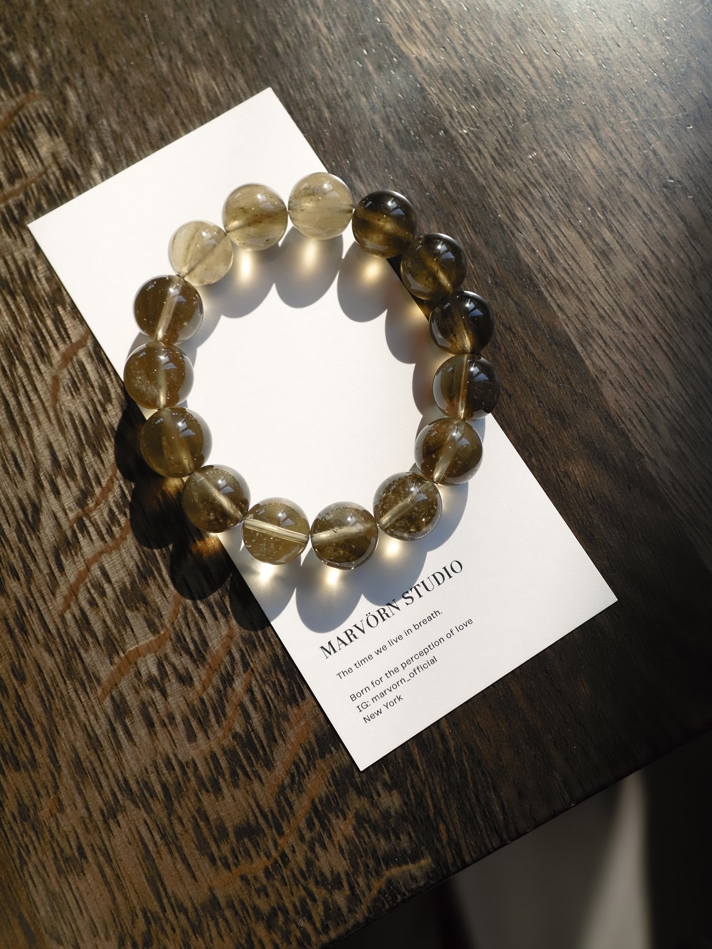 BLACK GOLD LIBYAN DESERT GLASS BRACELET