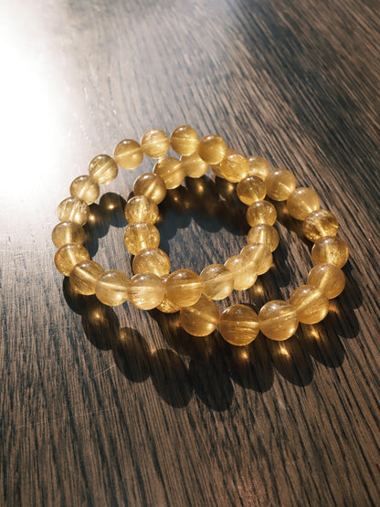 YELLOW FLUORITE BRACELET