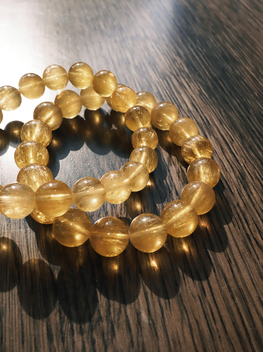 YELLOW FLUORITE BRACELET