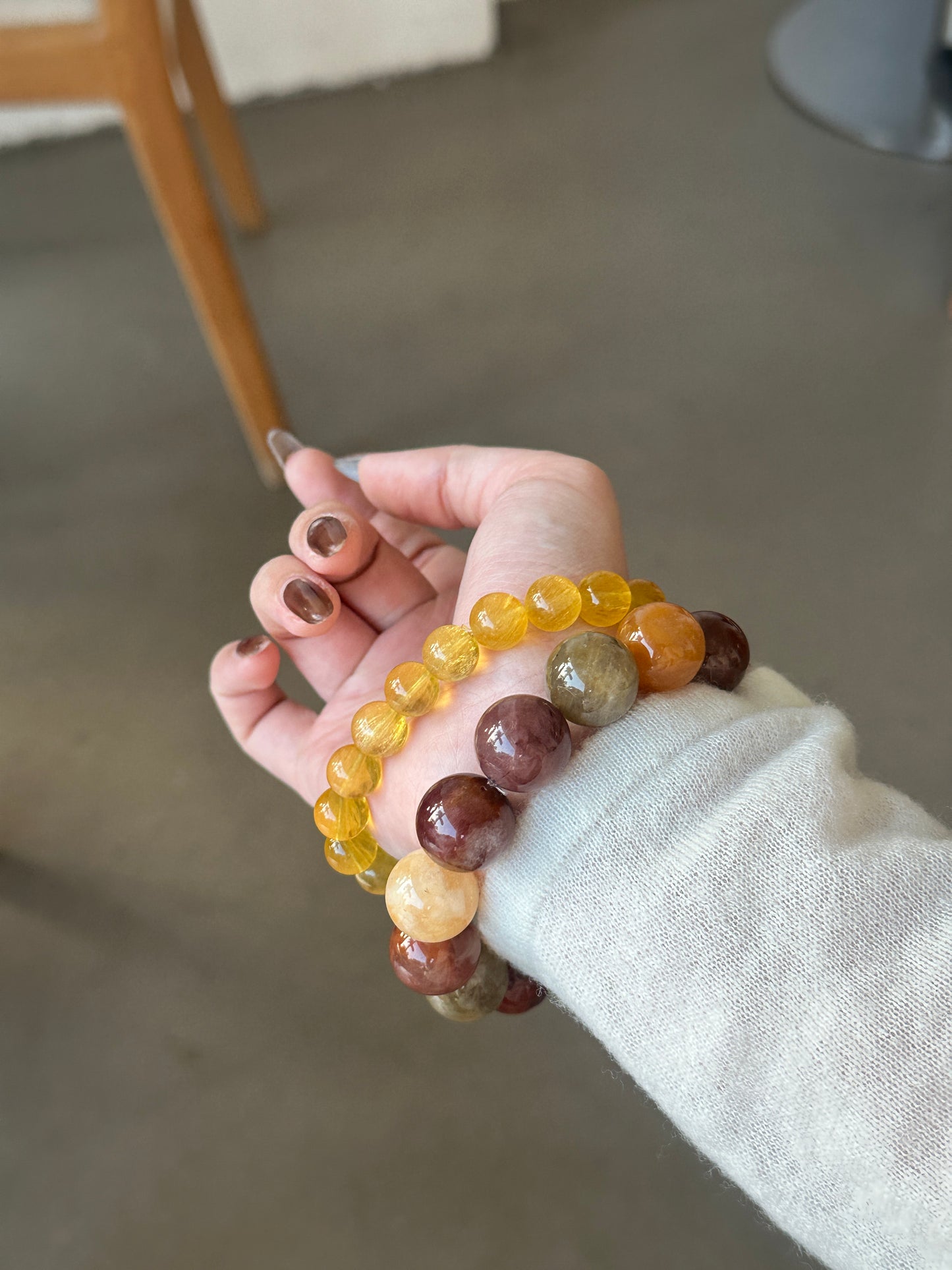 YELLOW FLUORITE BRACELET