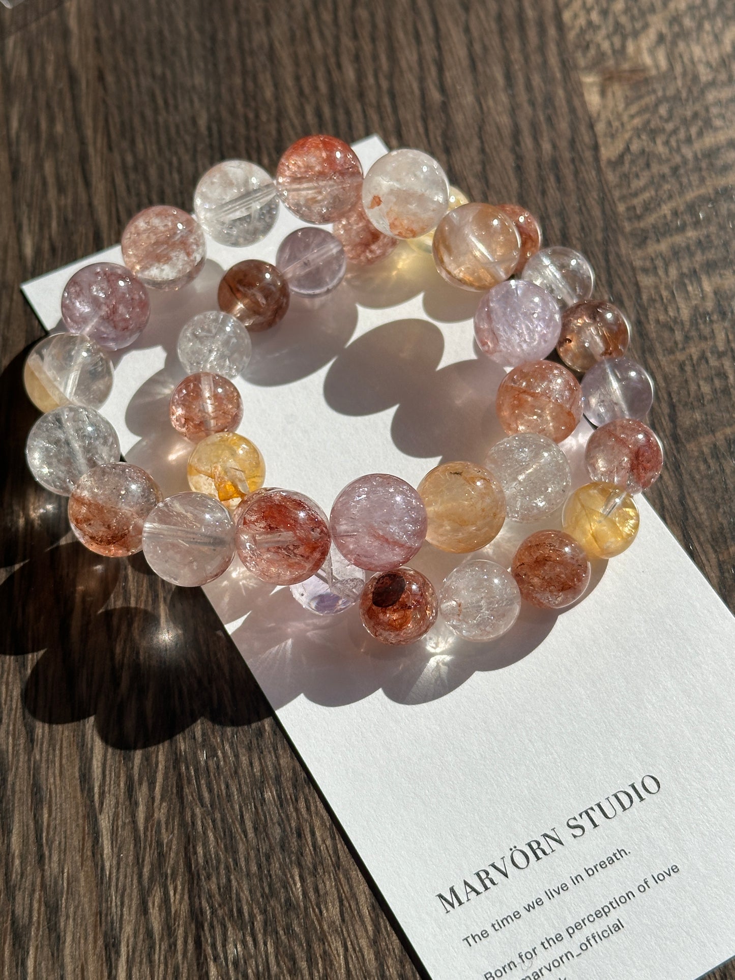 HEMATOID HERKIMER DIAMOND BRACELET