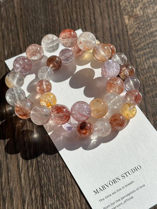 HEMATOID HERKIMER DIAMOND BRACELET