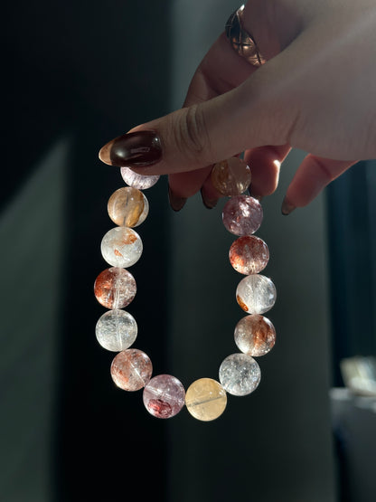 HEMATOID HERKIMER DIAMOND BRACELET