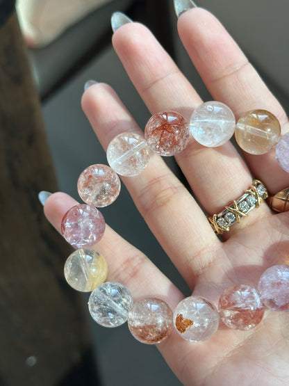 HEMATOID HERKIMER DIAMOND BRACELET
