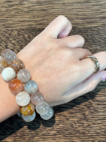 PHANTOM RUTILATED QUARTZ BRACELET