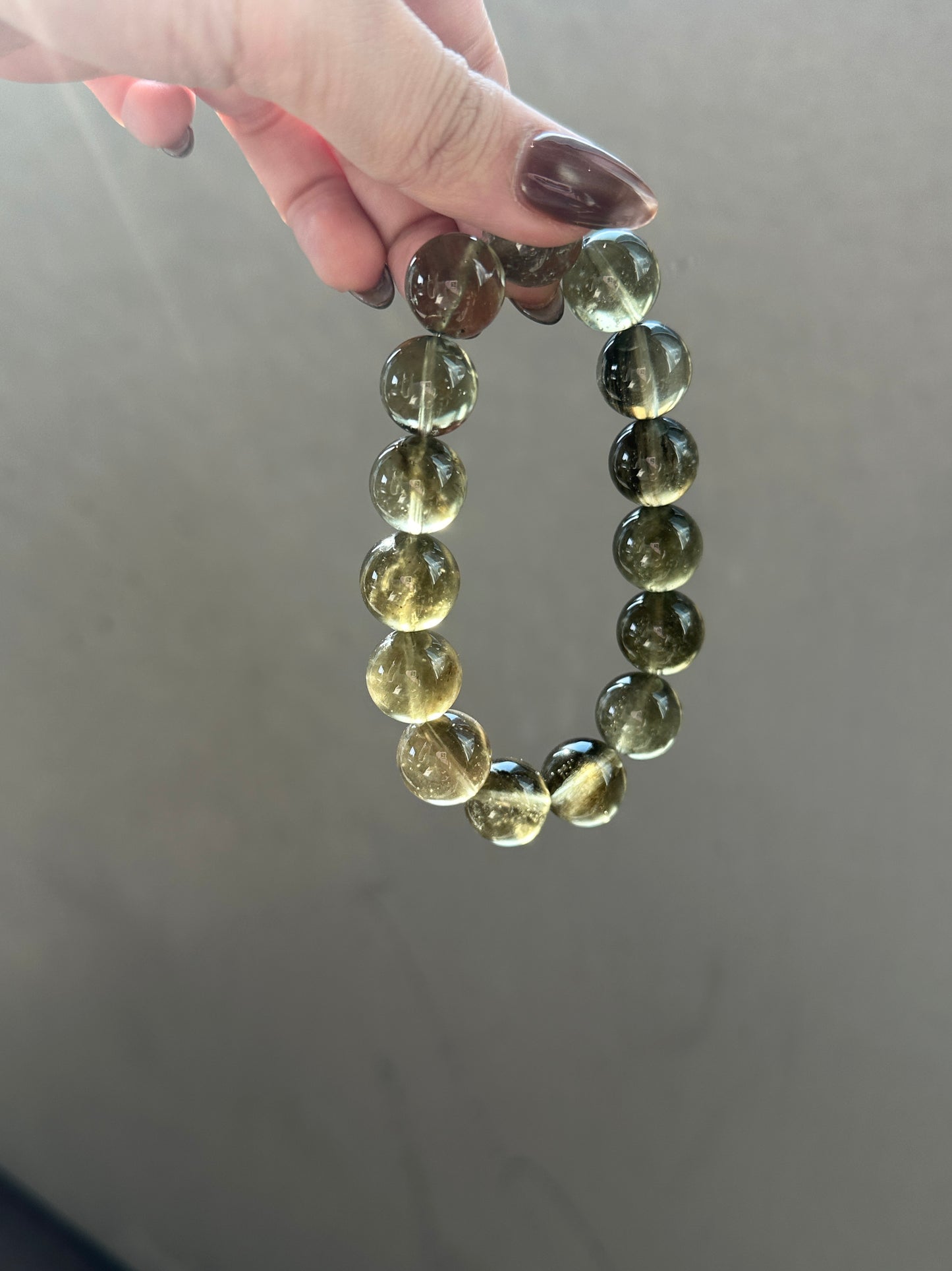 BLACK GOLD LIBYAN DESERT GLASS BRACELET