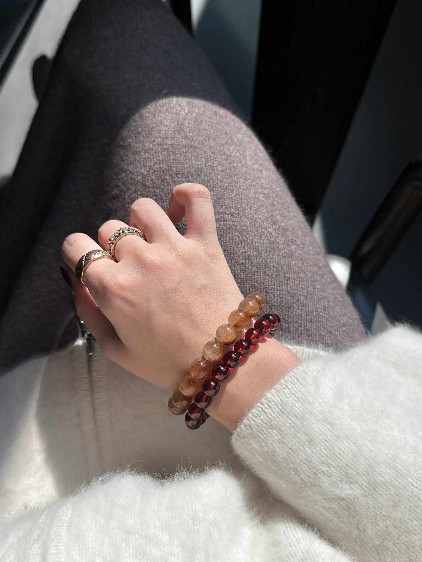 HIGH GRADE OLD MINE GARNET BRACELET