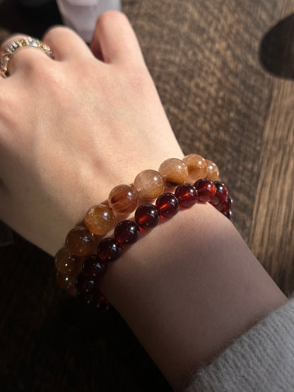 HIGH GRADE OLD MINE GARNET BRACELET