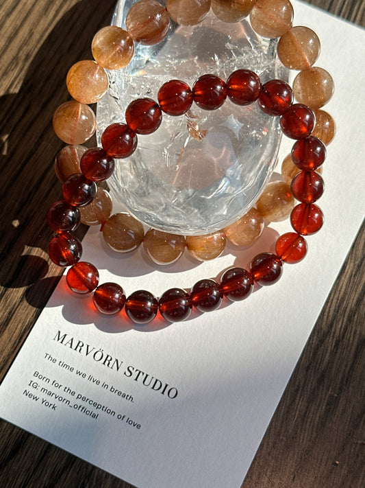 HIGH GRADE OLD MINE GARNET BRACELET